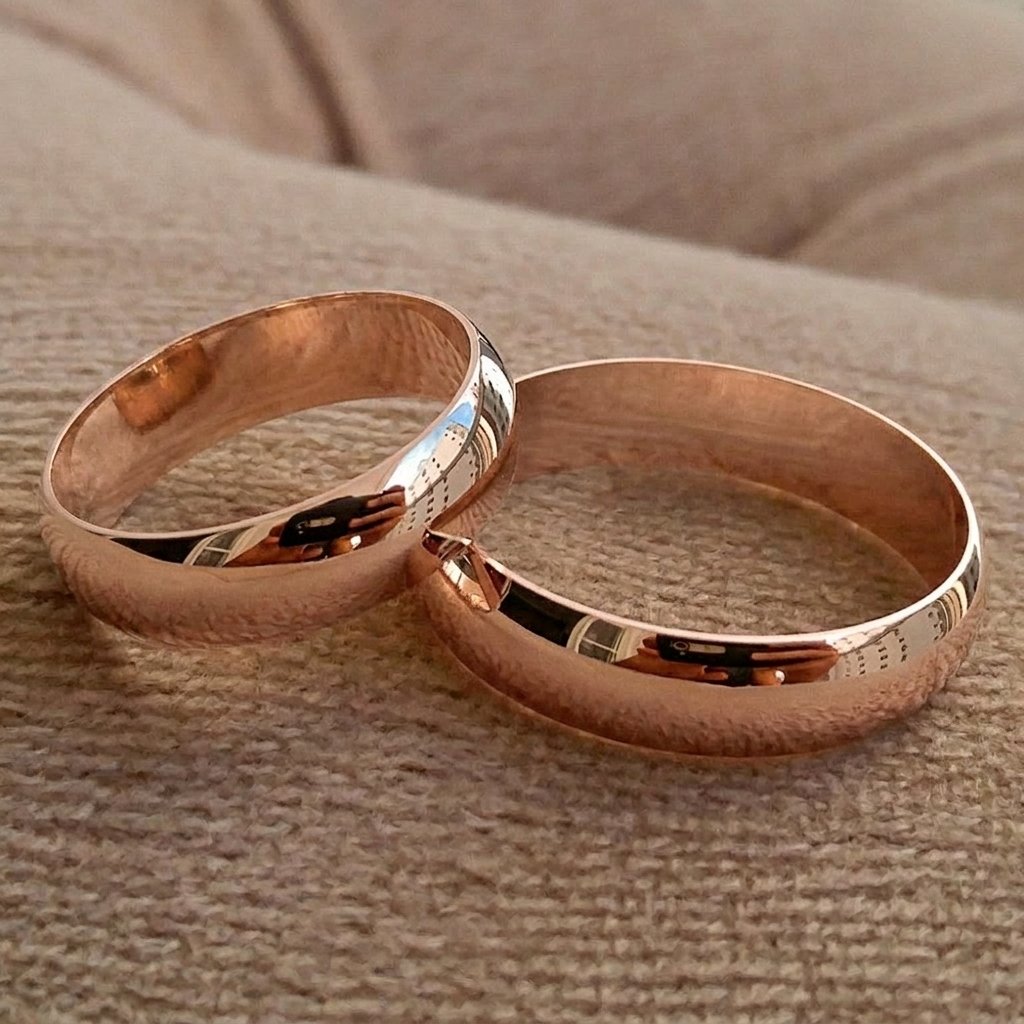 Alianza Matrimonial Clásica Bombé (Oro Rosado)